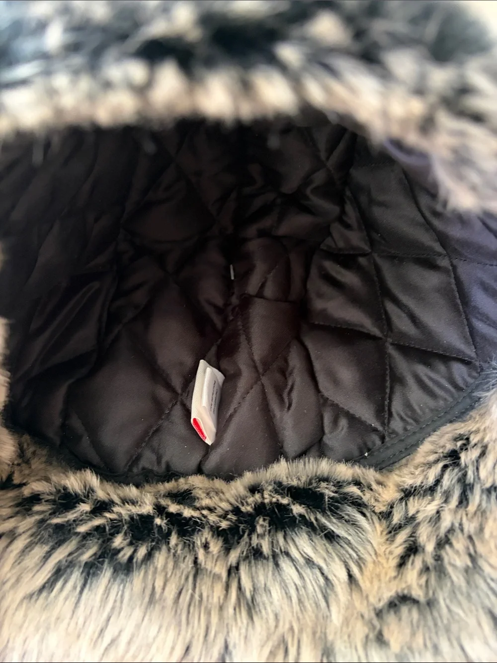 Levi's Black Kids Faux-Fur Earflap Hat